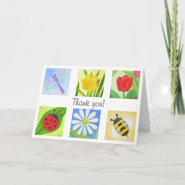 Cartão De Agradecimento Cheery Thank You card (Frente)