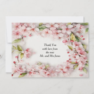 Cartão De Agradecimento Cherry Blossom