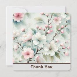 Cartão De Agradecimento Cherry Blossom Personalizado