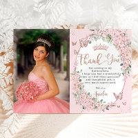 Cherry Blossomo Borboletas Florais Quinceanera