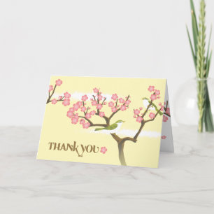 Cartão De Agradecimento Cherry Blossoms Branch Thank You