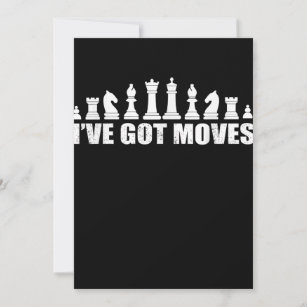 Cartão De Agradecimento Chess Set Peças I ve got Movs Fans Lover Legal