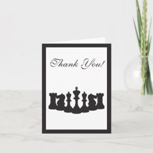 Cartão De Agradecimento Chess Thank You Card