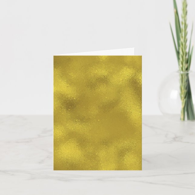 Cartão De Agradecimento Chic Dourado Sparkle Abstrato Obrigado (Frente)
