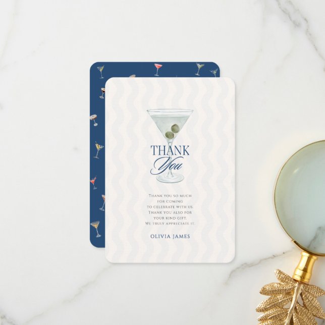 Cartão De Agradecimento Chic um chá de fraldas de menino tini (Frente/Verso In Situ)