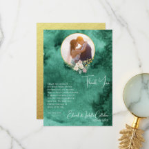 Chic Verde Esmeralda Cor Lavagem Personalizada Fot