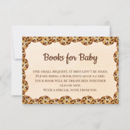 Cartão De Agradecimento Chocolate Chip Cookie Books for Baby Insert