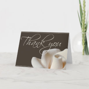 Cartão De Agradecimento Chocolate marrom inverno branco obrigado você