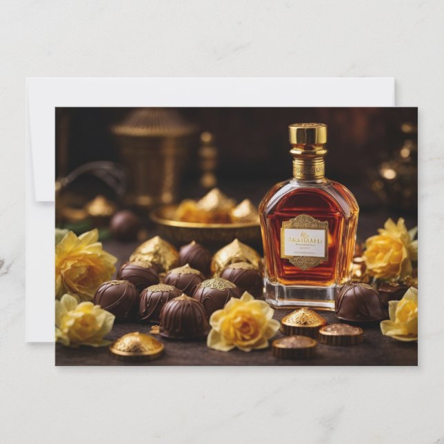 Cartão De Agradecimento Chocolates de Ouro High Noon (Frente)