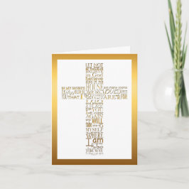 Cartão De Agradecimento Christian Cross John 14 Simpatia Obrigado 2