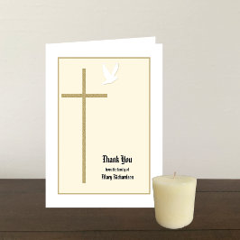 Cartão De Agradecimento Christian Memorial Thank You Note Card