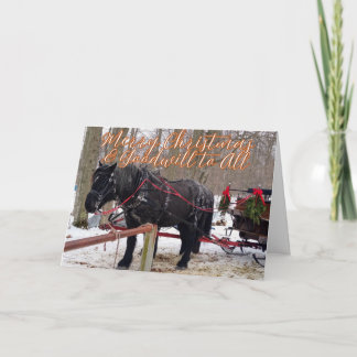 Cartão De Agradecimento Christmas Blessings of Hope, Joy, Peace and Love