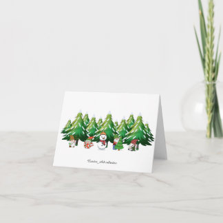 Cartão De Agradecimento Christmas Gnome Card