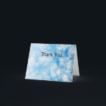 Cartão De Agradecimento Christmas snowflakes on a blue background<br><div class="desc">Christmas snowflakes on a blue background.  100% Customizable. Click on the CUSTOMIZE button to add,  move,  delete,  resize or change any of the fonts or graphics.</div>