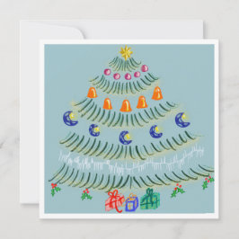 Cartão De Agradecimento Christmas tree