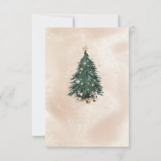 Cartão De Agradecimento Christmas Tree Luxury Greeting Card