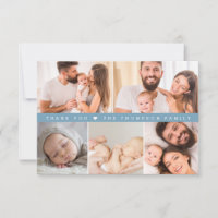 Chuva Azul Personalizado Colagem de Fotos Baby Sho
