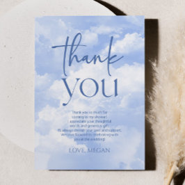 Cartão De Agradecimento Chuva De Amor A Noiva Está No Céu Sem Fim Chá De P