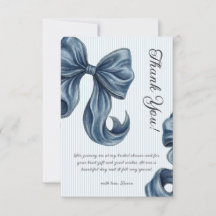Chuva de Arroz de Laço de Jeans Azul