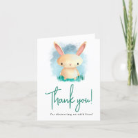 Chuva de bebê Little Rabbit obrigado