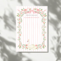Chuva de Bebê Rosas Florais Arco Rosa Cisne