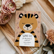 Chuva de Bebê Sonolento Tigre Boho Floresta Obriga