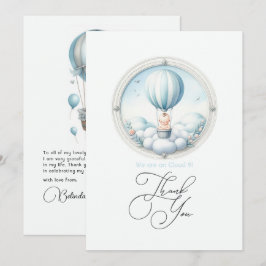 Cartão De Agradecimento Chuva de Bençãos Baby Shower