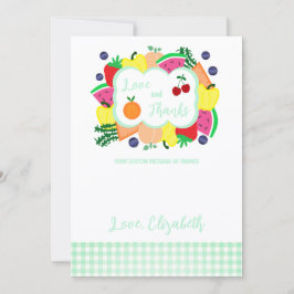 Cartão De Agradecimento Chuva de Presentes de Noiva Fresh Off The Market