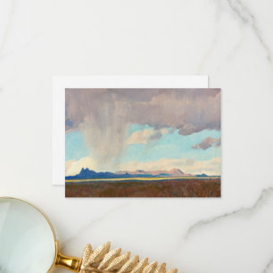 Cartão De Agradecimento Chuva para o Golfo por Maynard Dixon