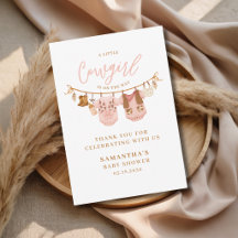 Chuveiro de Bebê Cowgirlzinha Roupas de Criança ao