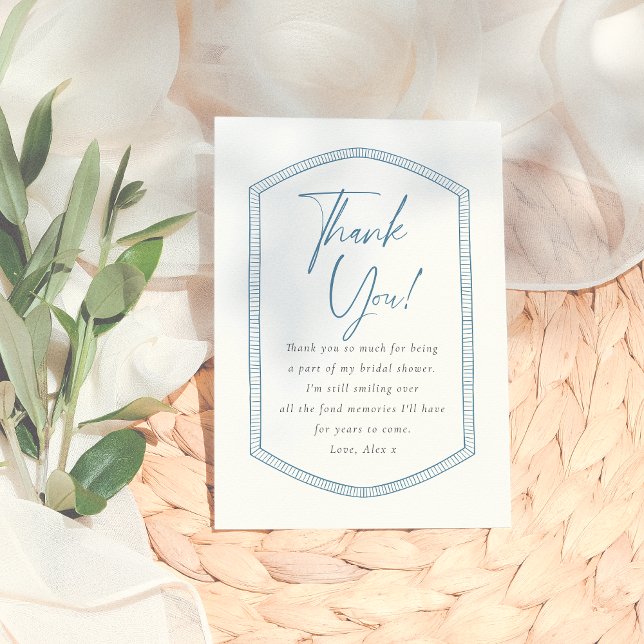 Cartão De Agradecimento Ciao Bella Azulejos Italianos Caprichosos Chás de  (Criador carregado)