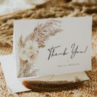 Cartão de Agradecimento CIERA Boho Dry Pampas Gras
