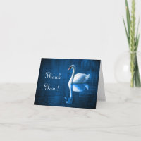 Cisne branco bonito flutuando em um lago azul