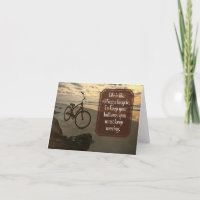 Citação Inspiracional "Andando uma bicicleta"