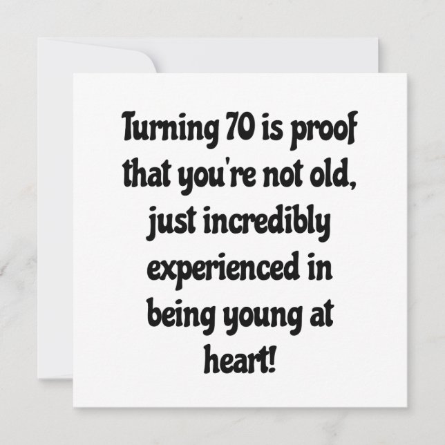 Cartão De Agradecimento citações de 70 (Frente)