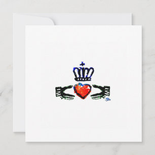 Cartão De Agradecimento "Claddagh- Red" 2022