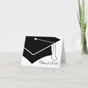 Cartão De Agradecimento class of 2016 graduation cap