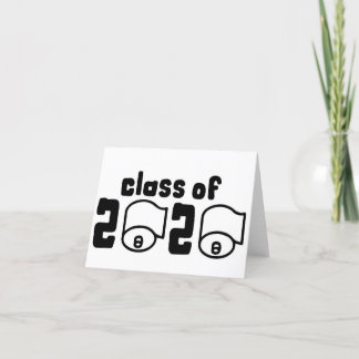 Cartão De Agradecimento Class of 2020 Toilet Paper