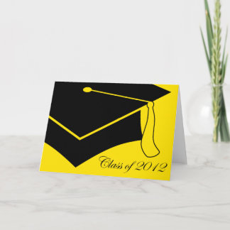 Cartão De Agradecimento classe do boné de formatura 2012