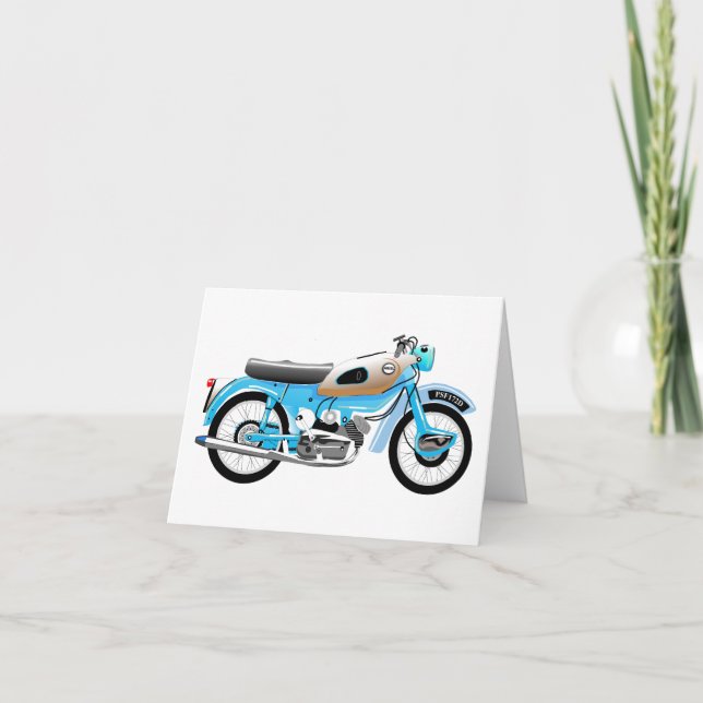 Cartão De Agradecimento Classic Ariel Arrow motorcycle greeting card. (Frente)