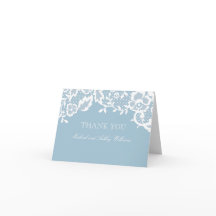 Classic Lace Thank You Note Card