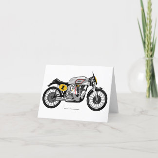 Cartão De Agradecimento Classic motorcycle greeting card.