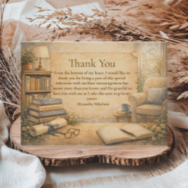 Cartão De Agradecimento Classic Psychology Graduation