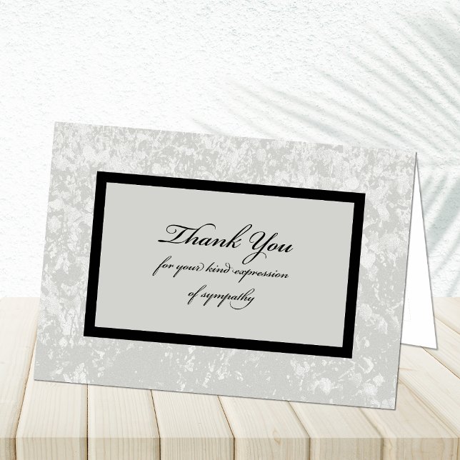 Cartão De Agradecimento Classic Sympathy Thank You Card (Criador carregado)
