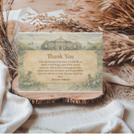 Cartão De Agradecimento Classic Veterinary School Graduation