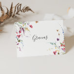 Cartão De Agradecimento Clássica Selvagem Colorida Folhada Gracias Card<br><div class="desc">Este clássico cartão de gracias de casamento colorido dobrado é perfeito para um casamento rústico. O design apresenta flores silvestres, rosa, púrpura, amarela, burgundy, marinho e azul, desenhadas à mão, organizadas em lindas formas. Personalize o dentro da placa com seus nomes e uma mensagem de obrigado. Ou deixe o vazio...</div>