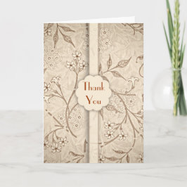 Cartão De Agradecimento classical wedding thank you cards