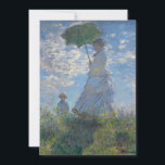 Cartão De Agradecimento Claude Monet - A Promenade, Mulher Com Parasol<br><div class="desc">Claude Monet - O Promenade,  Mulher Com Parasol,  1875</div>