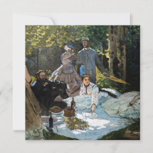 Cartão De Agradecimento Claude Monet - Almoço na Relva, Painel Direito