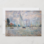 Cartão De Agradecimento Claude Monet - Boats Regatta na Argentina<br><div class="desc">The Boats Regatta at Argenteuil / Regate a Argenteuil - Claude Monet,  Oil on Canvas,  1874</div>